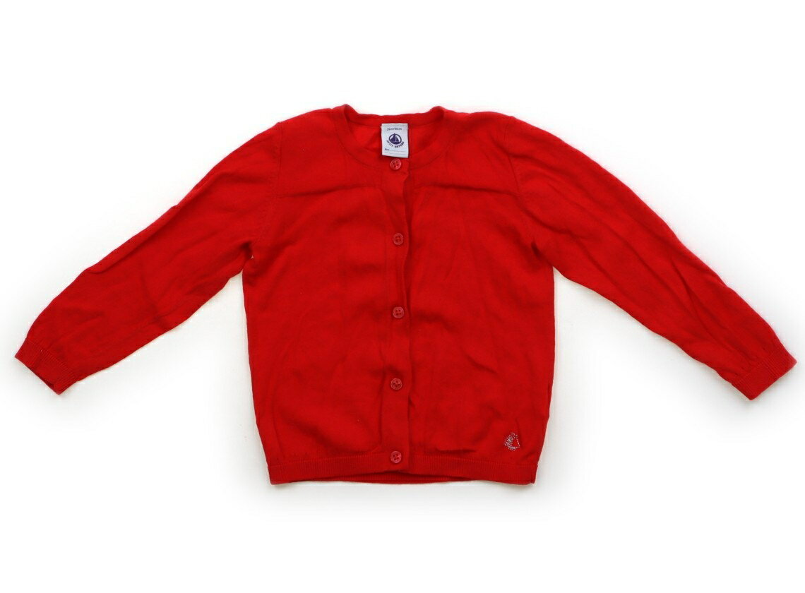 プチバトー PETIT BATEAU カーディガン 80 女の子 レッド 子供服 ベビー服 キッズ アウトレット ユーズド 【中古】キッズ・ベビー・マタニティ