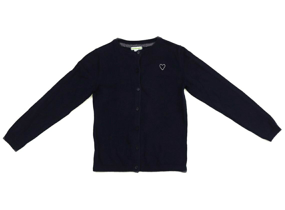 ヴェルボデ VERTBAUDET カーディガン 120 女の子 ネイビー 子供服 ベビー服 キッズ アウトレット ユーズド 【中古】キッズ・ベビー・マタニティ