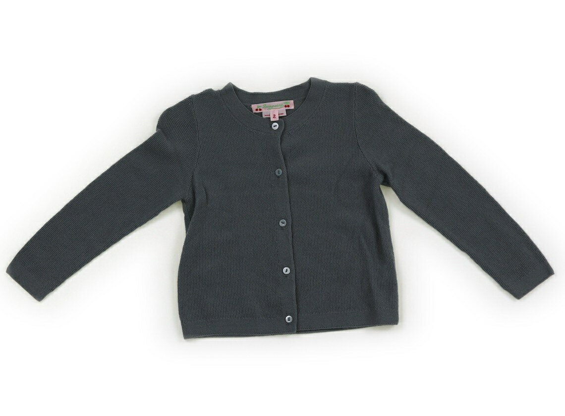 ボンポワン bonpoint カーディガン 80 女の子 くすみグリーン 子供服 ベビー服 キッズ アウトレット ユーズド 【中古】キッズ・ベビー・マタニティ