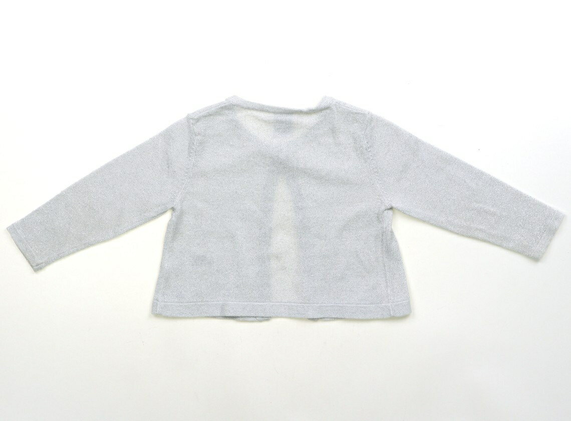 プチバトー PETIT BATEAU カーディガン 80 女の子 シルバーラメ 子供服 ベビー服 キッズ アウトレット ユーズド 【中古】キッズ・ベビー・マタニティ 2