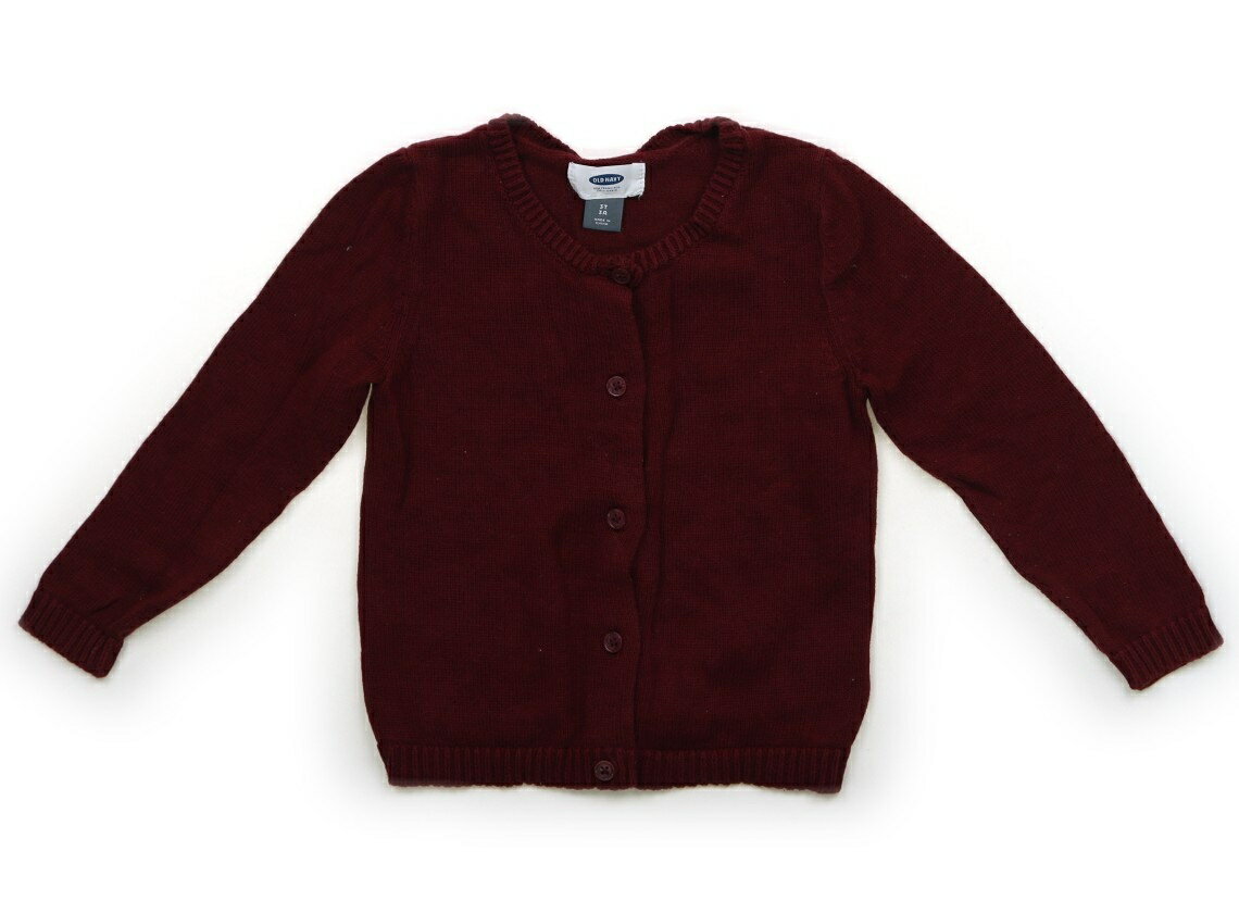 オールドネイビー OLDNAVY カーディガン 95 女の子 バーガンディ 子供服 ベビー服 キッズ アウトレット ユーズド 【中古】キッズ・ベビー・マタニティ