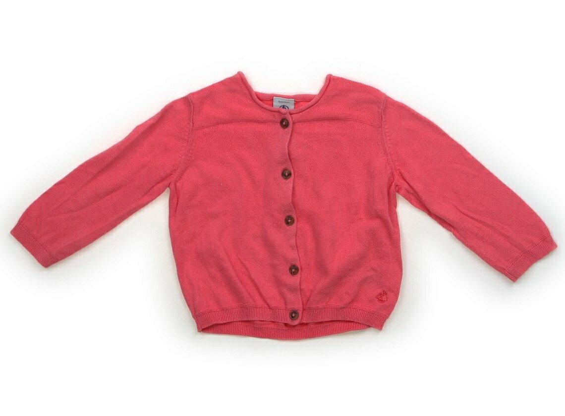プチバトー PETIT BATEAU カーディガン 70 女の子 ストロベリー 子供服 ベビー服 キッズ アウトレット ユーズド 【中古】キッズ・ベビー・マタニティ