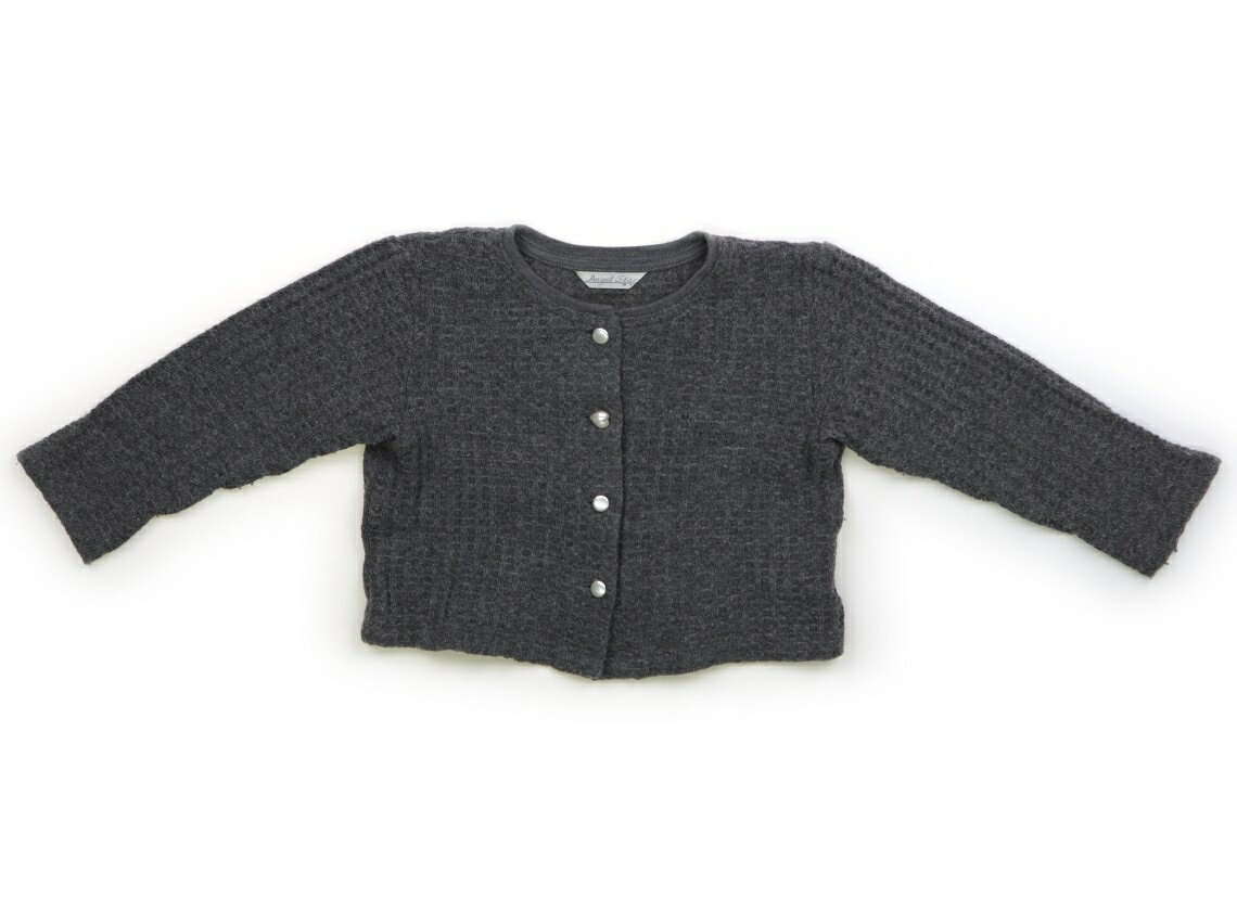 エンゼルスター Angel Star カーディガン 100 女の子 グレー、ハート 子供服 ベビー服 キッズ アウトレット ユーズド 【中古】キッズ・ベビー・マタニティ