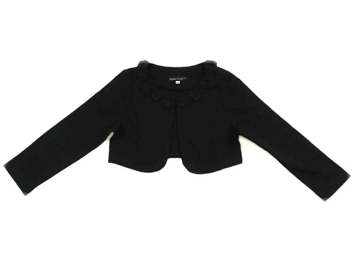 べべ BeBe カーディガン 120 女の子 ブラック 子供服 ベビー服 キッズ アウトレット ユーズド 【中古】..