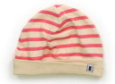 ミキハウス miki HOUSE 帽子 Hat/Cap 女の子 ベージュ、ピンクボーダー 子供服 ベビー服 キッズ アウトレット ユーズド 【中古】キッズ・ベビ...
