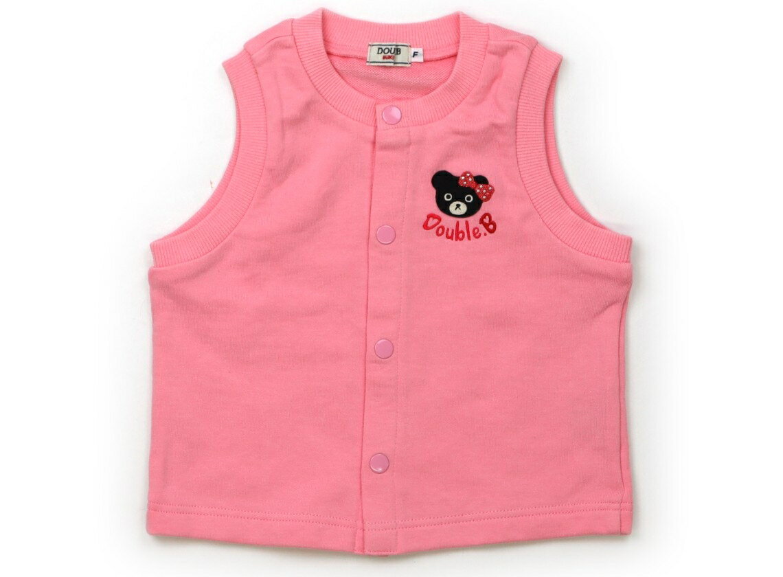 ダブルB Double B ベスト 70 女の子 ピンク 子供服 ベビー服 キッズ アウトレット ユーズド 【中古】キッズ ベビー マタニティ