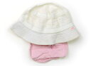 ミキハウス miki HOUSE 帽子 Hat/Cap 女の子 白、ピンク花柄 子供服 ベビー服 キッズ アウトレット ユーズド 【中古】キッズ・ベビー・マタニ...