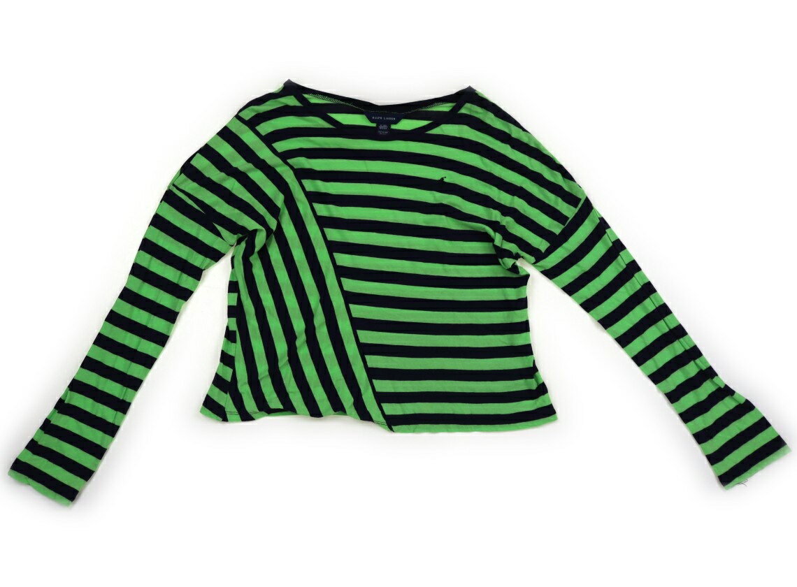 ラルフローレン Ralph Lauren Tシャツ・カットソー 160 女の子 紺・黄緑・ボーダー 子供服 ベビー服 キッズ アウトレット ユーズド 【中古】キッズ・ベビー・マタニティ