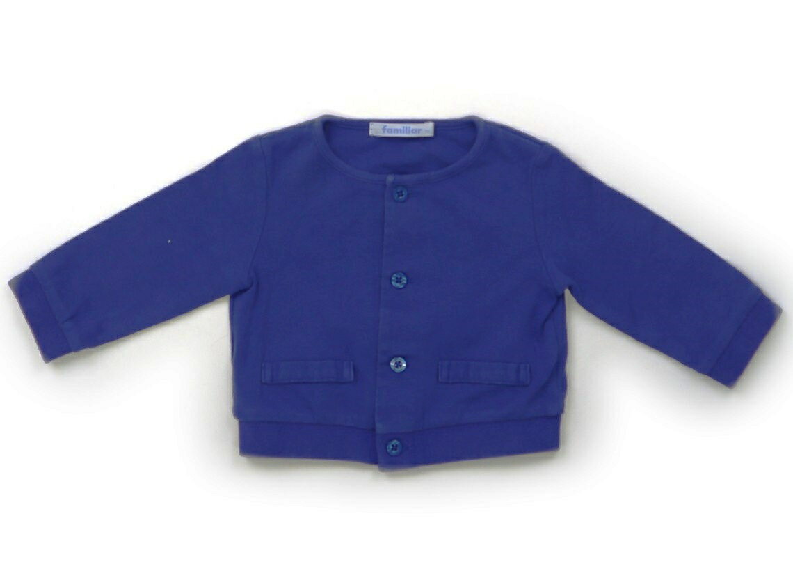 　ブランド 　familiar(ファミリア) 　カテゴリー 　カーディガン 　サイズ 　70サイズ 　色 　青 　状態 　★★ 　記名 　なし 　ジャンル 　Boy 色褪せ感強め。外遊び用にいかがでしょうか。 ＊【状態】【サイズ】に関しての詳しい説明はこちら