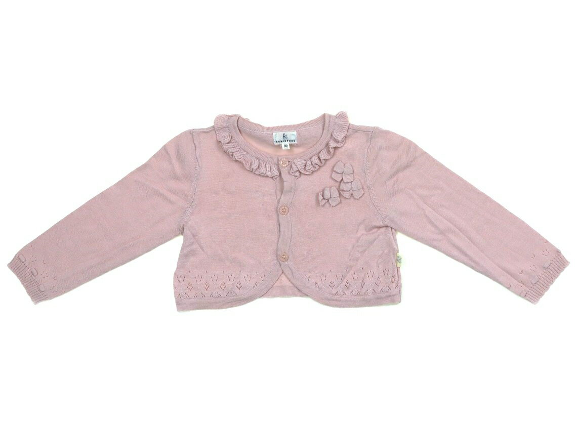 組曲 Kumikyoku カーディガン 90 女の子 ピンク 子供服 ベビー服 キッズ アウトレット ユーズド 【中古】キッズ・ベビー・マタニティ