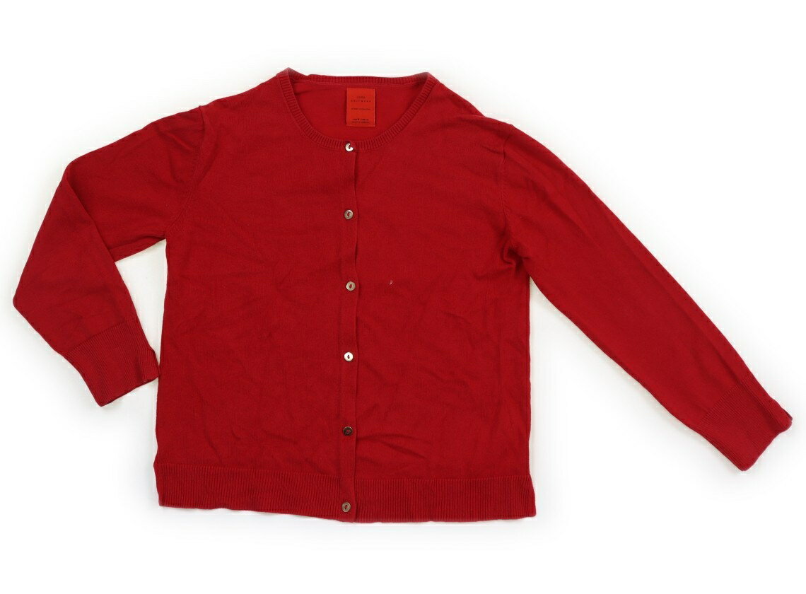ザラ ZARA カーディガン 120 女の子 レッド 子供服 ベビー服 キッズ アウトレット ユーズド 【中古】キ..