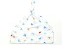 ミキハウス miki HOUSE 帽子 Hat/Cap 男の子 白、ブルーのクマ柄 子供服 ベビー服 キッズ アウトレット ユーズド 【中古】キッズ・ベビー・マ...