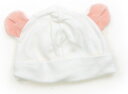 プチバトー PETIT BATEAU 帽子 Hat/Cap 女の子 白、ピンクの耳 子供服 ベビー服 キッズ アウトレット ユーズド 【中古】キッズ・ベビー・マ...