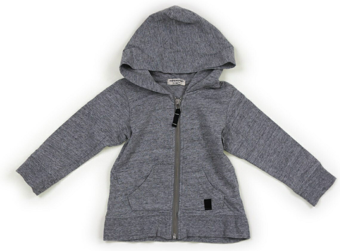 アンパサンド ampersand パーカー 90 女の子 グレー 子供服 ベビー服 キッズ アウトレット ユーズド 【中古】キッズ・ベビー・マタニティ