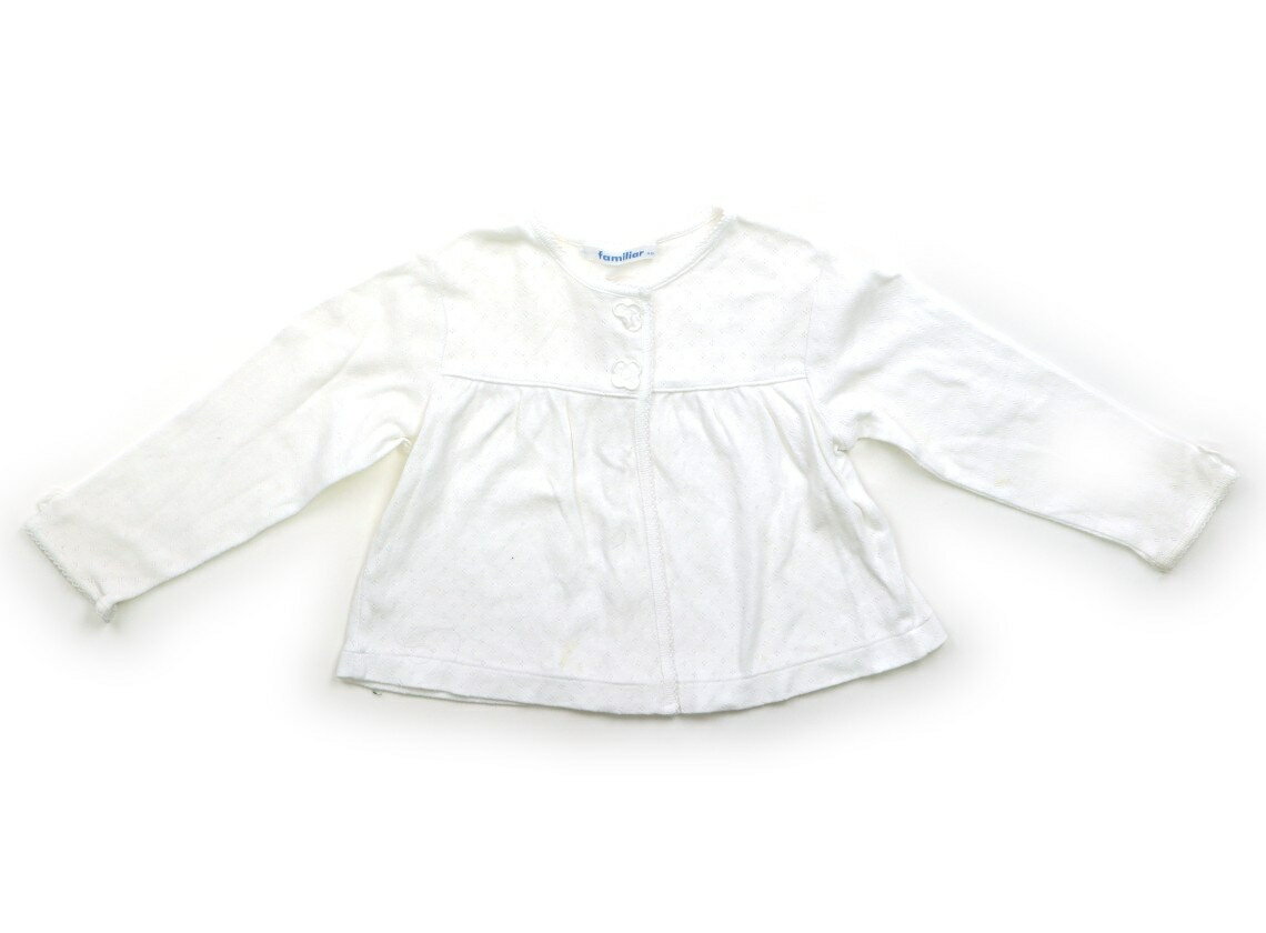 ファミリア familiar カーディガン 90 女の子 白 子供服 ベビー服 キッズ アウトレット ユーズド 【中古】キッズ・ベビー・マタニティ