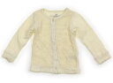 サニーランドスケープ Sunny Landscape カーディガン 90 女の子 クリームイエロー、レース 子供服 ベビー服 キッズ アウトレット ユーズド 【中古】キッズ・ベビー・マタニティ