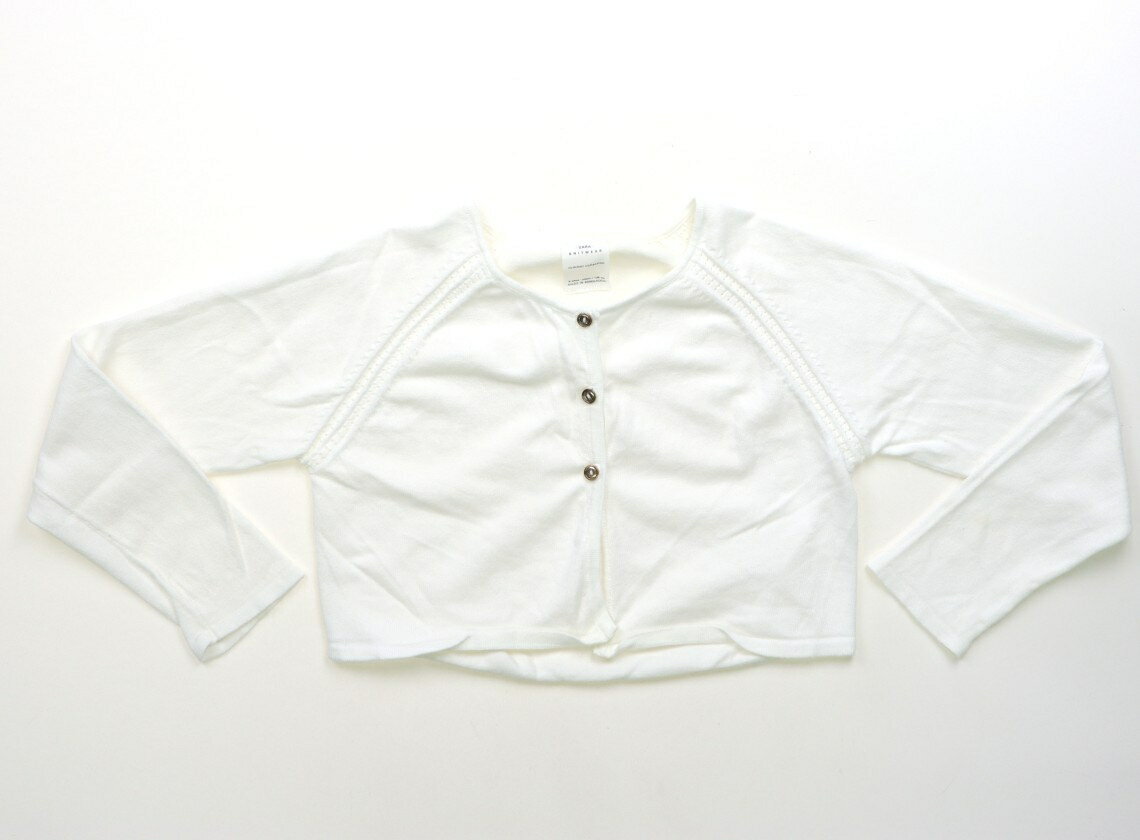 ザラ ZARA カーディガン 120 女の子 白 子供服 ベビー服 キッズ アウトレット ユーズド 【中古】キッズ・ベビー・マタニティ