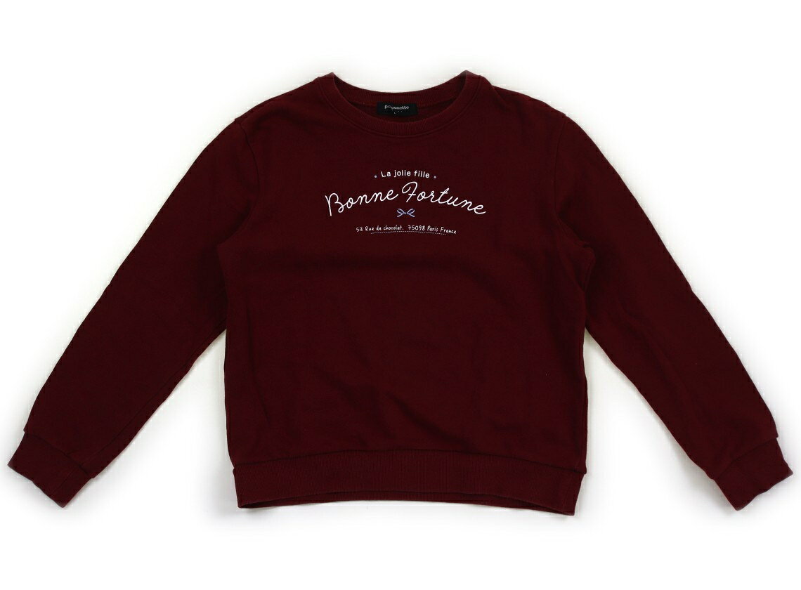 ポンポネット pom ponette トレーナー・プルオーバー 160 女の子 ワインレッド 子...