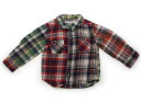 ラブ&ピース&マネー Love&Peace&Money シャツ・ブラウス 90 男の子 レッド・カーキチェック 子供服 ベビー服 キッズ アウトレット ユーズド...