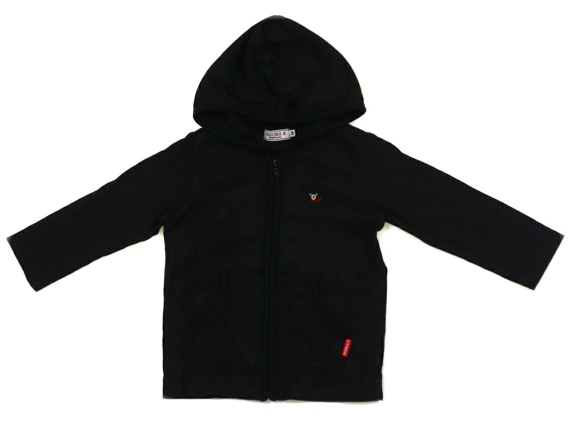 ダブルB Double B パーカー 90 男の子 黒 子供服 ベビー服 キッズ アウトレット ユーズド 【中古】キッズ・ベビー・マタニティ