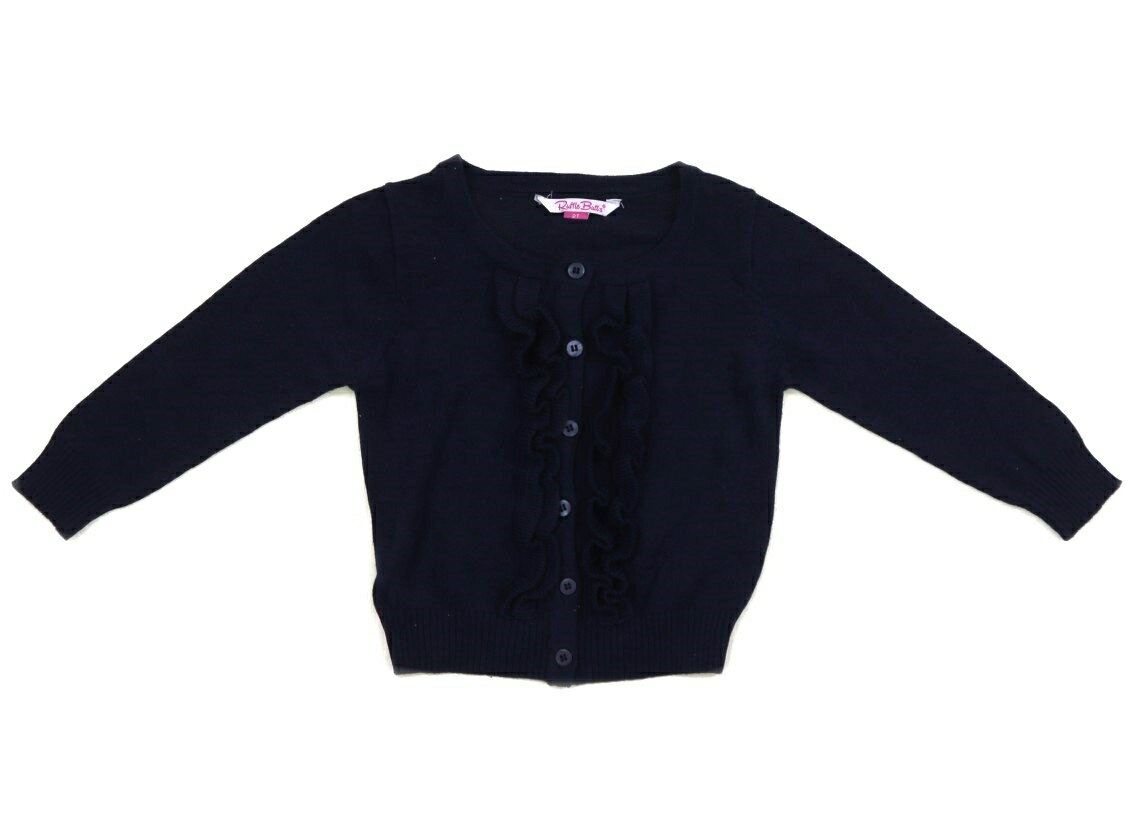 Rakuten - ラッフルバッツ Ruffle Butts カーディガン 90 女の子 ネイビー、フリル 子供服 ベビー服 キッズ アウトレット ユーズド 【中古】キッズ・ベビー・マタニティ