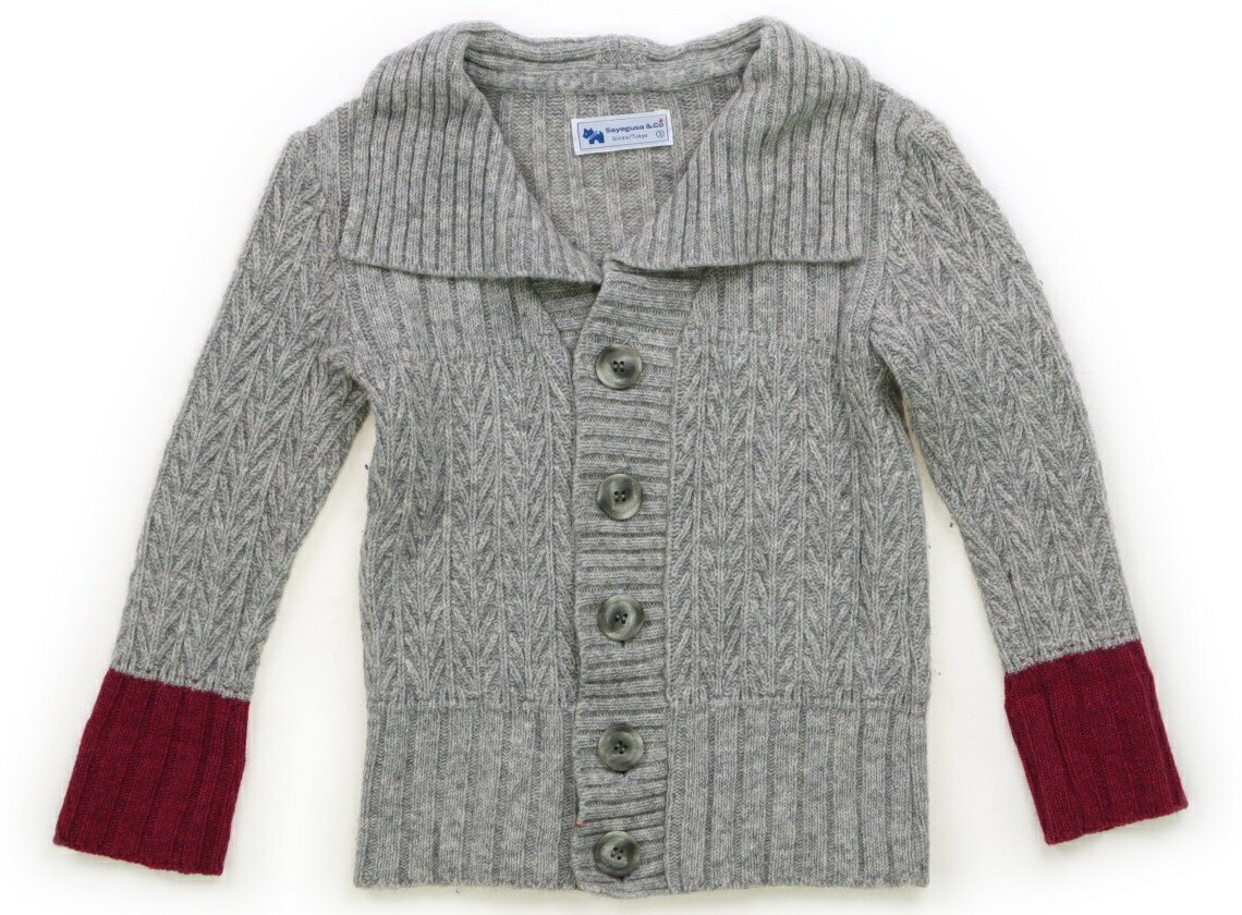 サヱグサ SAYEGUSA カーディガン 100 女の子 グレー 子供服 ベビー服 キッズ アウトレット ユーズド 【中古】キッズ・ベビー・マタニティ