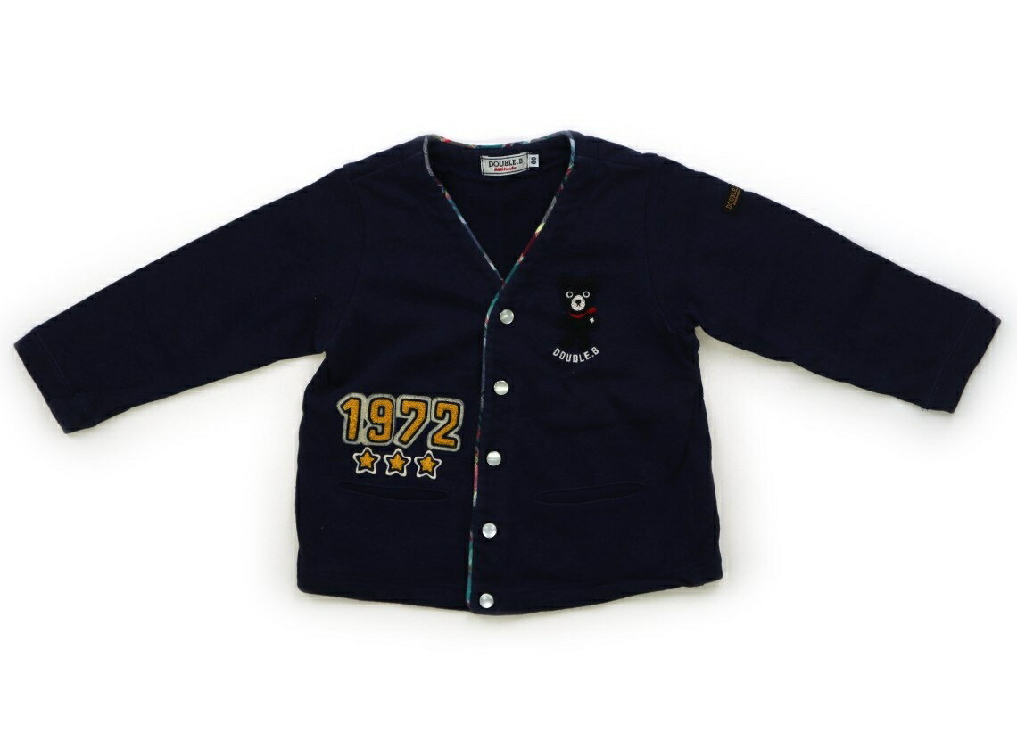 　ブランド 　Double B(ダブルB) 　カテゴリー 　カーディガン 　サイズ 　80サイズ 　色 　ネイビー・クマ 　状態 　★★ 　記名 　なし 　ジャンル 　Boy 薄いトレーナー地で、色褪せが目立ちます。外遊び用等にいかがでしょうか。 ＊【状態】【サイズ】に関しての詳しい説明はこちら