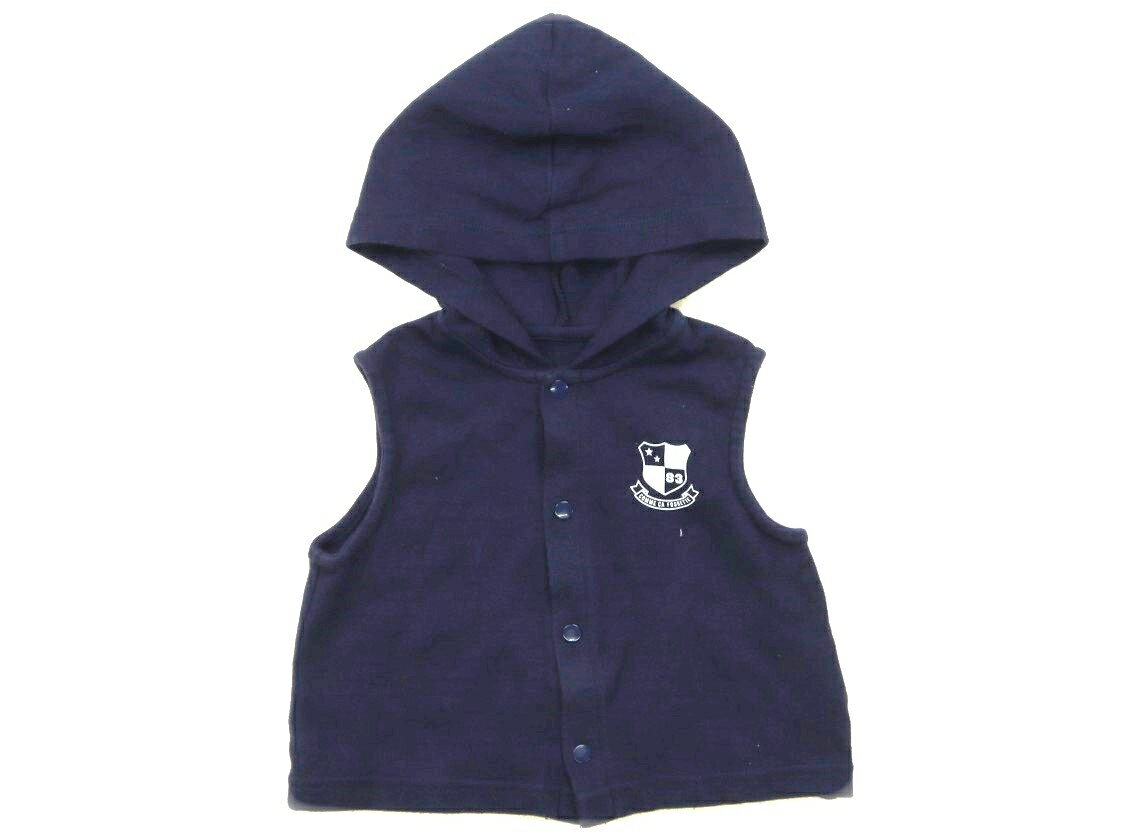 コムサフォセット COMME CA FOSSETTE ベスト 80 男の子 ネイビー 子供服 ベビー服 キッズ アウトレット ユーズド 【中古】キッズ・ベビー・マタニティ