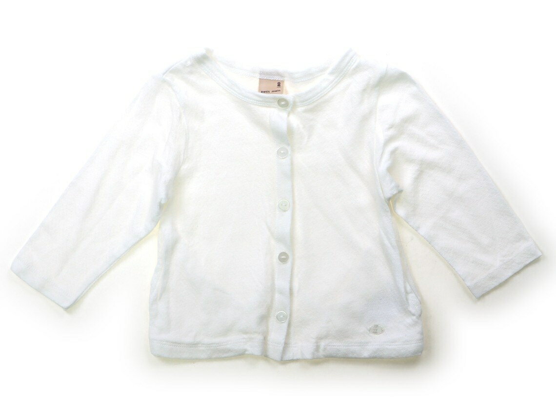 　ブランド 　petit main(プティマイン) 　カテゴリー 　カーディガン 　サイズ 　80サイズ 　色 　ホワイト 　状態 　★★★ 　記名 　なし 　ジャンル 　Girl カットソー生地です。洗いざらし感はありますが、まだまだお使いいただけそうです。 ＊【状態】【サイズ】に関しての詳しい説明はこちら