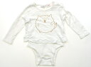 ザラ ZARA ロンパース 80 男の子 ホワイト・リス 子供服 ベビー服 キッズ アウトレット ユーズド 【中古】キッズ・ベビー・マタニティ(4)