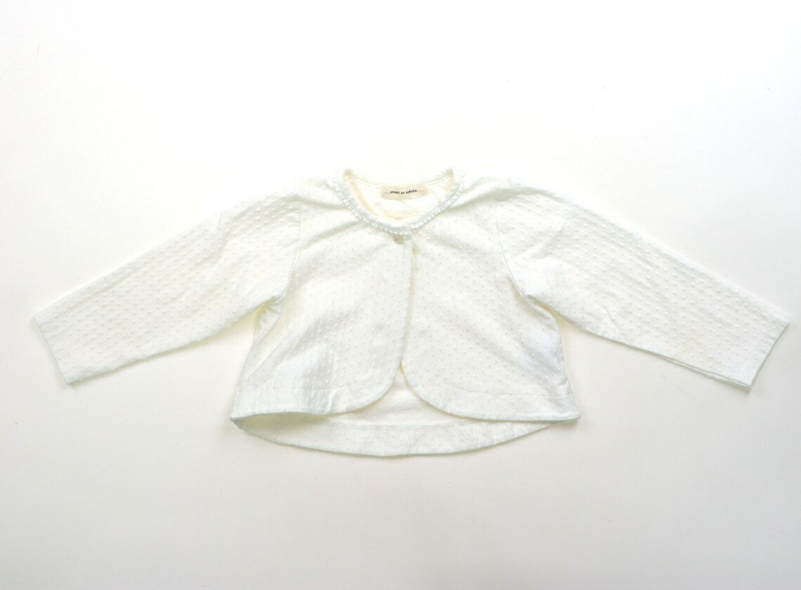 Cardigans - センスオブワンダー Sense of Wonder カーディガン 90 女の子 ホワイト 子供服 ベビー服 キッズ アウトレット ユーズド 【中古】キッズ・ベビー・マタニティ