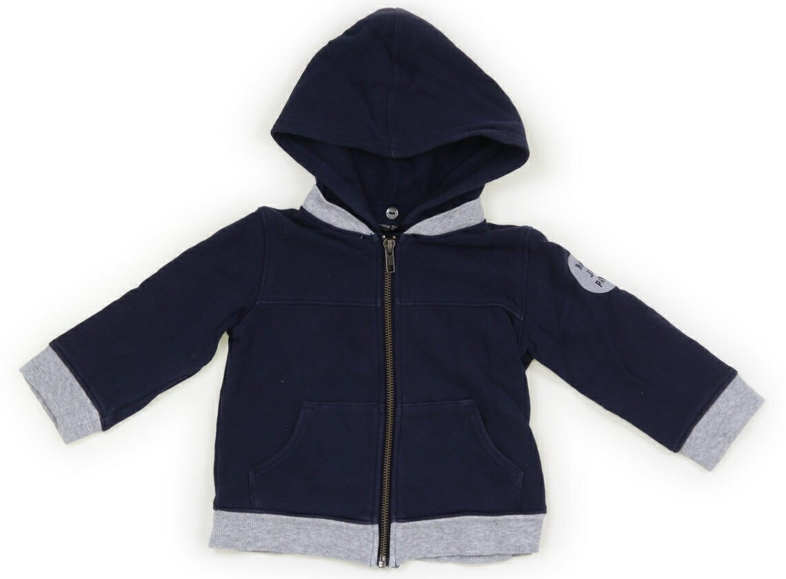 べべ BeBe パーカー 90 男の子 ネイビー、グレー 子供服 ベビー服 キッズ アウトレット ユーズド 【中古】キッズ・ベビー・マタニティ