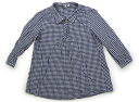 ラーゴム Lagom ワンピース 120 女の子 青白ギンガムチェック 子供服 ベビー服 キッズ アウトレット ユーズド 【中古】キッズ・ベビー・マタニティ