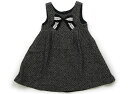 メゾピアノ mezzo piano ジャンパースカート 120 女の子 黒、グレージュ 子供服 ベビー服 キッズ アウトレット ユーズド 【中古】キッズ・ベビー...