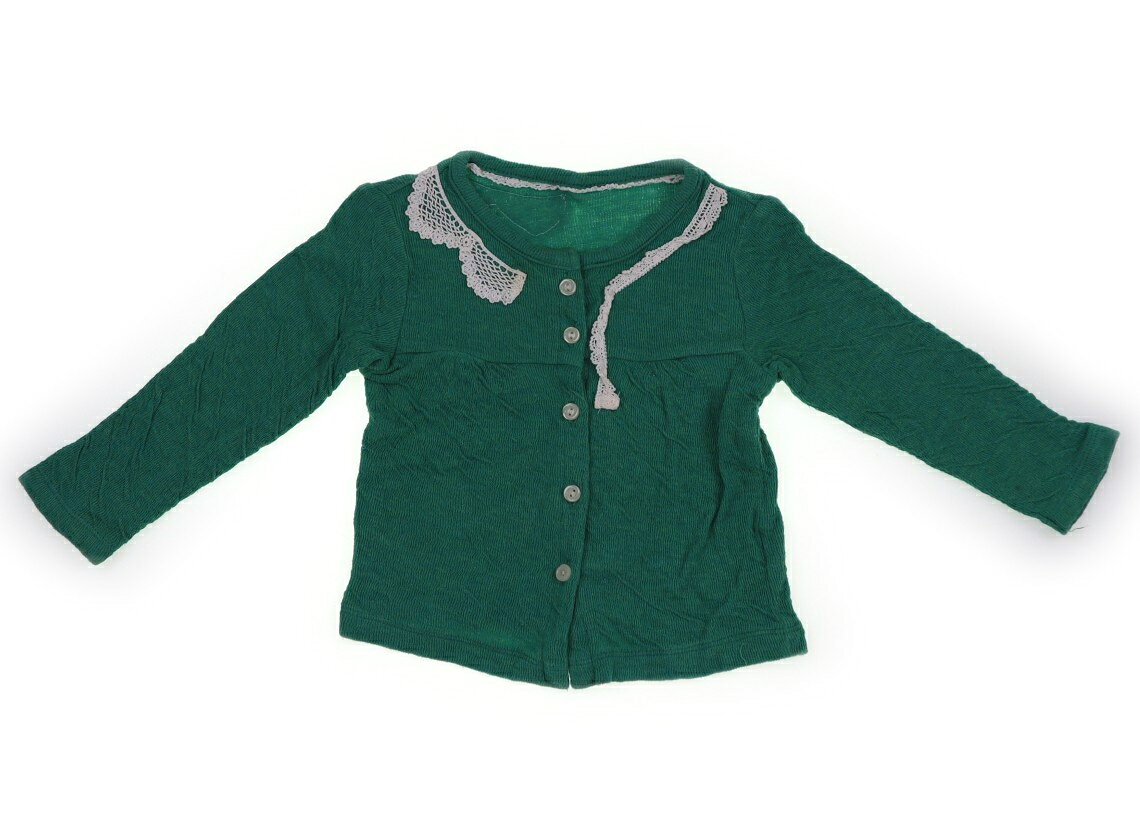 セラフ Seraph カーディガン 80 女の子 グリーン・オフ 子供服 ベビー服 キッズ アウトレット ユーズド 【中古】キッズ・ベビー・マタニティ
