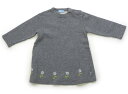 ポンポネット pom ponette ワンピース 90 女の子 グレー、花 子供服 ベビー服 キッズ アウトレット ユーズド 【中古】キッズ・ベビー・マタニティ(4)