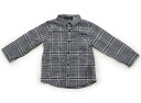 べべ BeBe シャツ・ブラウス 100 男の子 グレー、チェック 子供服 ベビー服 キッズ アウトレット ユーズド 【中古】キッズ・ベビー・マタニティ