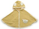プティマイン petit main ポンチョ(販売のみ・買取なし) 60 女の子 黄・アイボリー・水玉 子供服 ベビー服 キッズ アウトレット ユーズド 【中古...