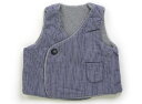 シップス SHIPS ベビーベスト 60 男の子 ブルーストライプ・グレー 子供服 ベビー服 キッズ アウトレット ユーズド 【中古】キッズ・ベビー・マタニティ