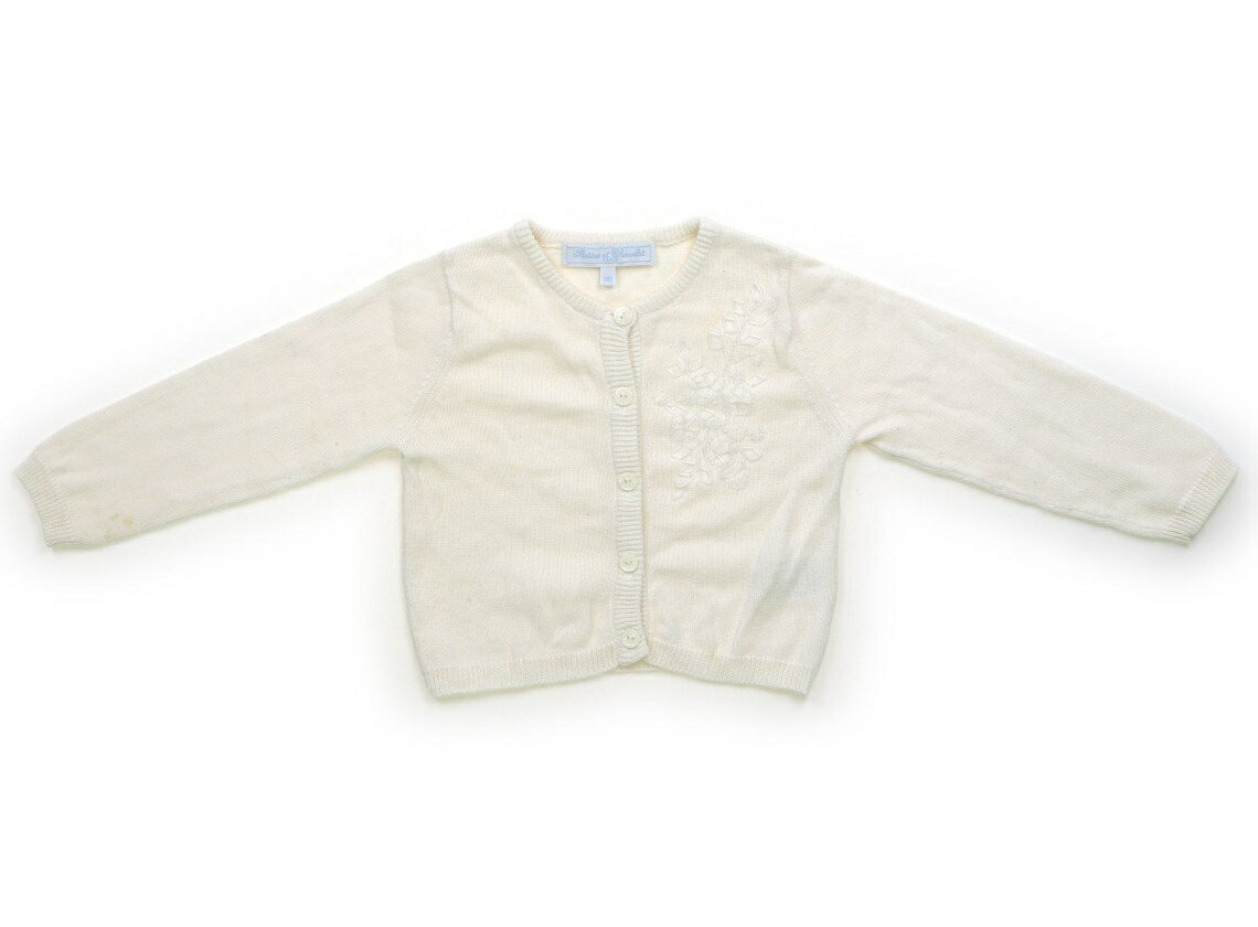 Cardigans - タルティーヌエショコラ Tartine et Chocolat カーディガン 90 女の子 ホワイト 子供服 ベビー服 キッズ アウトレット ユーズド 【中古】キッズ・ベビー・マタニティ