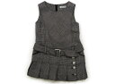 べべ BeBe ジャンパースカート 100 女の子 黒、アイボリー、チェック 子供服 ベビー服 キッズ アウトレット ユーズド 【中古】キッズ・ベビー・マタニテ...