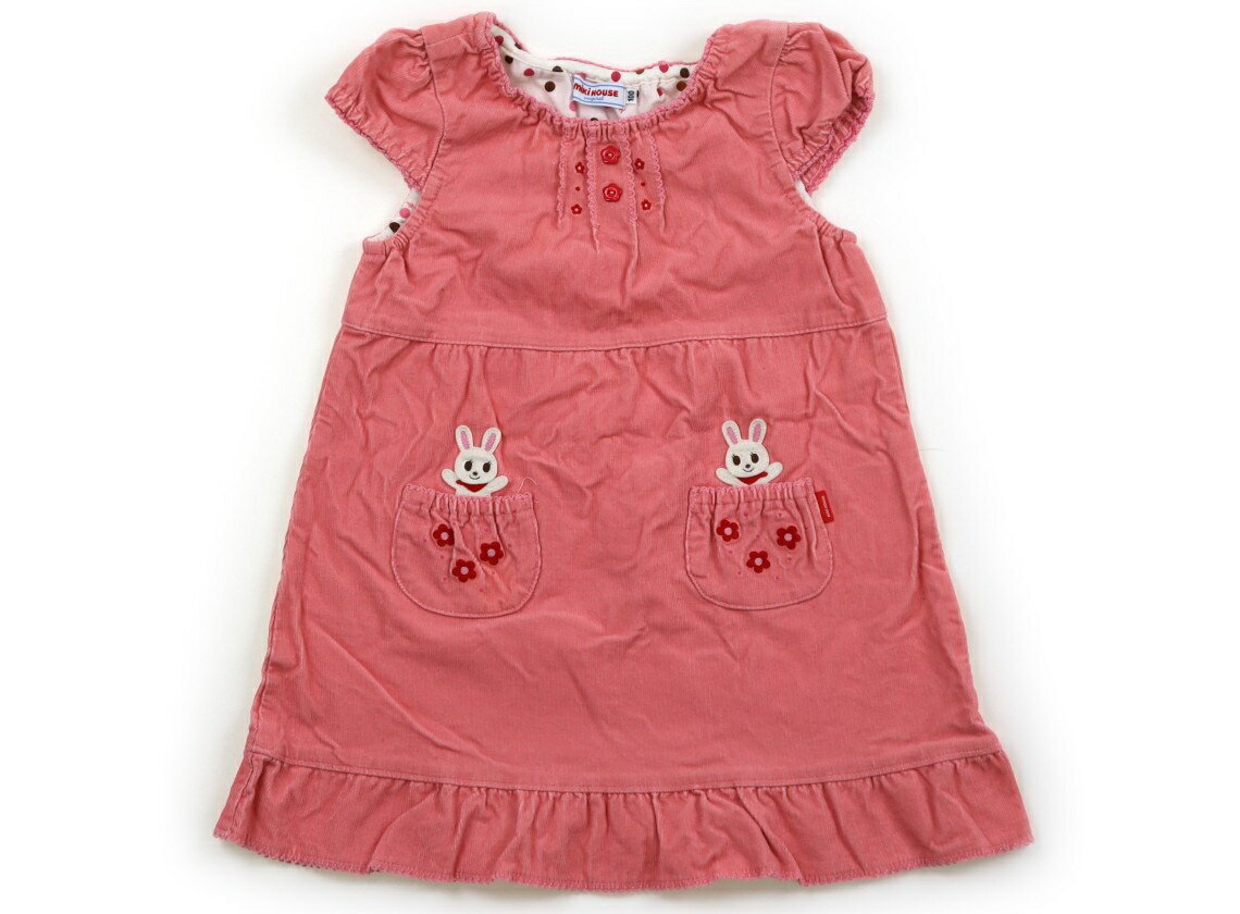 ミキハウス miki HOUSE ジャンパースカート 100 女の子 ピンク 子供服 ベビー服 キッズ アウトレット ユーズド 【中古】キッズ・ベビー・マタニティ