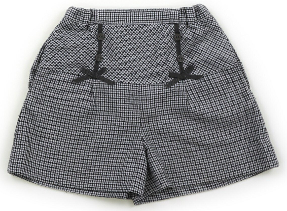 ペアレンツドリーム Parents Dream ショートパンツ 100 女の子 ブラック・ホワイト・グレー・千鳥格子 ..