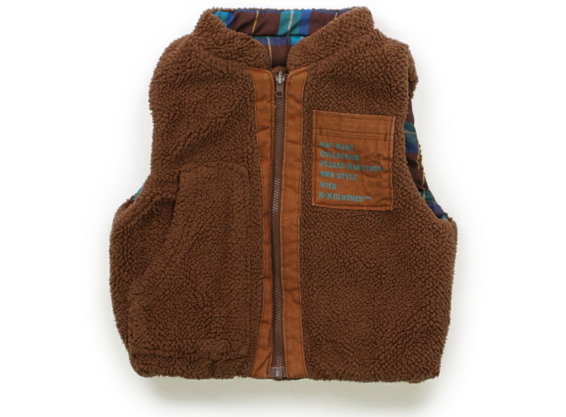 ラグマート Rag Mart ベスト 95 女の子 ブラウン・チェック 子供服 ベビー服 キッズ アウトレット ユーズド 【中古】キッズ・ベビー・マタニティ