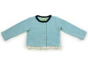 サニーランドスケープ Sunny Landscape カーディガン 90 女の子 ミントブルー 子供服 ベビー服 キッズ アウトレット ユーズド 【中古】キッズ...