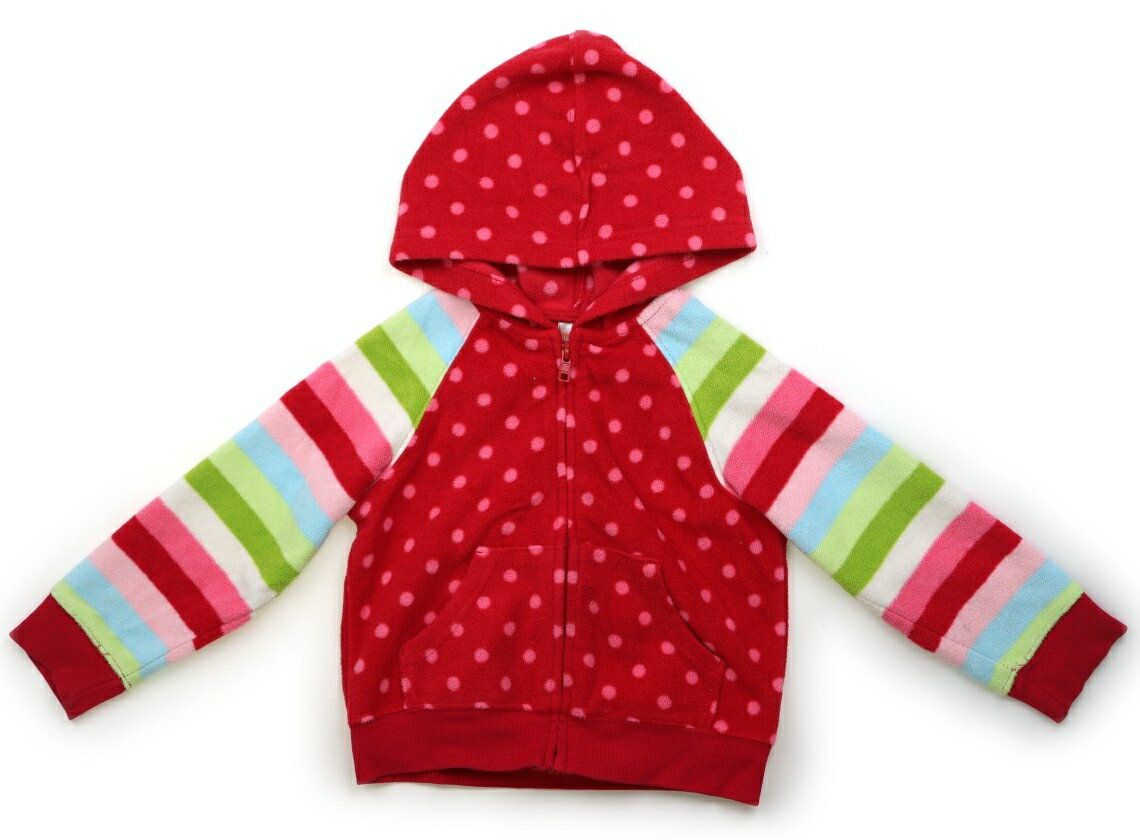 ジンボリー Gymboree パーカー 90 女の子 ドット、ボーダー柄、レッド、ピンク 子供服 ベビー服 キッズ アウトレット ユーズド 【中古】キッズ・ベビー・マタニティ