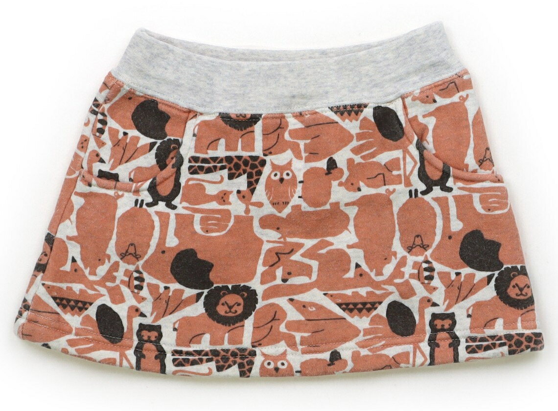 ラーゴム Lagom スカート 90 女の子 グレー・コーラル・アニマル 子供服 ベビー服 キッズ アウトレット..