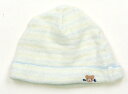 ミキハウス miki HOUSE 帽子 Hat/Cap 男の子 黄色ボーダー、クマ 子供服 ベビー服 キッズ アウトレット ユーズド 【中古】キッズ・ベビー・マ...