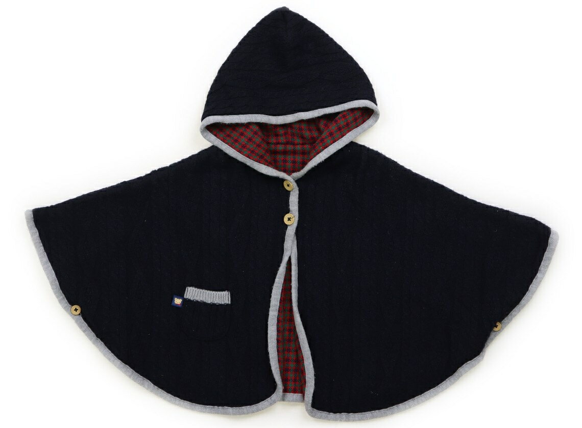 ファミリア familiar ポンチョ（販売のみ・買取なし） 60 男の子 紺、赤、緑、チェック 子供服 ベビー..