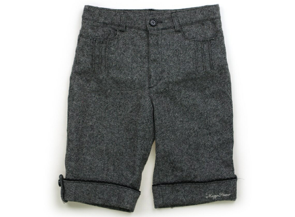 メゾピアノ mezzo piano ショートパンツ 130 女の子 モノトーンMIX×シルバーラメ 子供服 ベビー服 キッ..